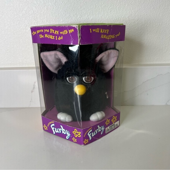 Vintage Furby 1998 Black Tiger Electronics Model 70-800 Box Included - Picture 9 of 9